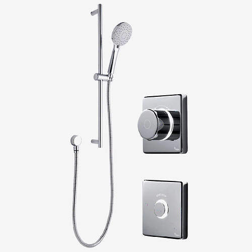 Digital Showers Digital Shower Valve, Remote & Slide Rail Kit (LP).