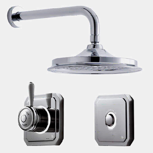 Digital Showers Digital Shower Valve, Remote & 9" Shower Head (HP).