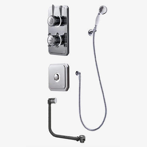 Digital Showers Digital Shower Pack, Bath Filler, Shower Kit & Remote (HP).