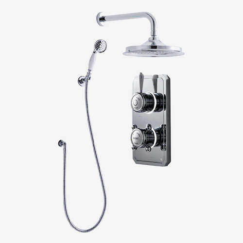 Digital Showers Twin Digital Shower Pack With Spray Kit & 6" Head (LP).