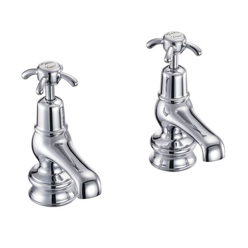 Burlington Anglesey Basin Taps 3" (Chrome & White).