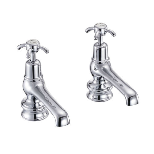 Burlington Anglesey Basin Taps 5" (Chrome & White).