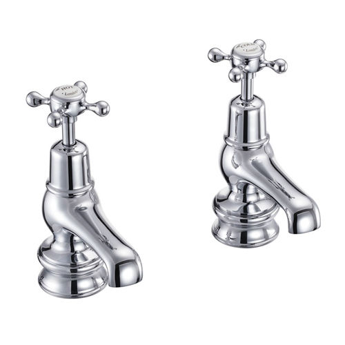 Burlington Claremont Basin Taps 3" (QT, Chrome & White).