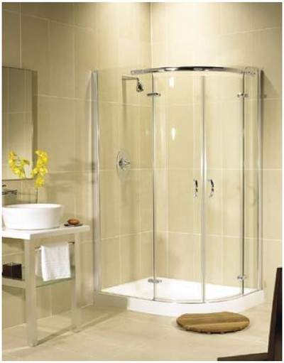 Image Allure Right Handed 800x1000 offset quadrant shower enclosure.