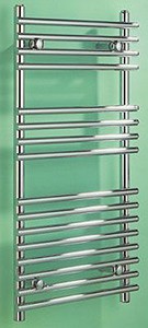 HeatLine Kemer Chrome Heated Towel Rail.  550x800mm. 1228 BTU.