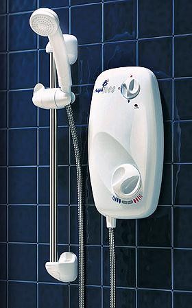 Galaxy Showers Aqua 1000 8.5kW in white & chrome.