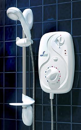 Galaxy Showers Aqua 3000si 10.5kW, limescale protection, white & chrome.