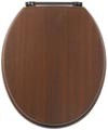 Woodlands Toilet Seat with brass bar hinge (Wenge)