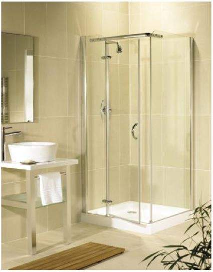 Image Allure 800x800mm left hand shower enclosure with hinged door.
