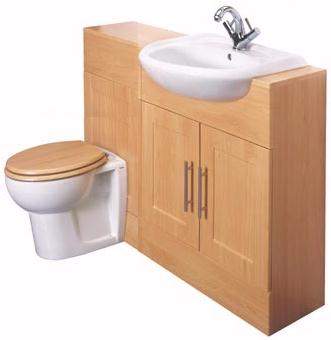 Woodlands Chilternhurst Bathroom Furniture Set (Beech).