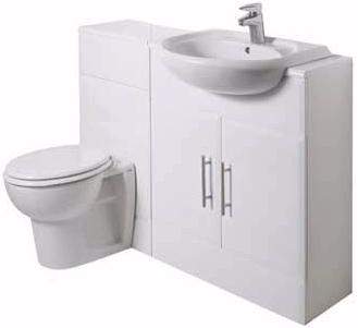 Woodlands Chilternhurst Bathroom Furniture Set (Gloss White).