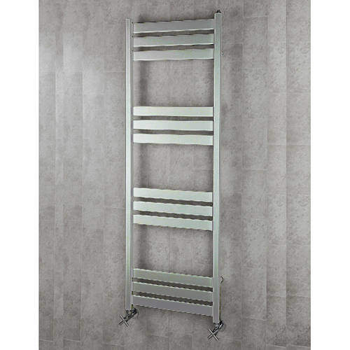 Colour Heated Towel Rail & Wall Brackets 1500x500 (Chrome).