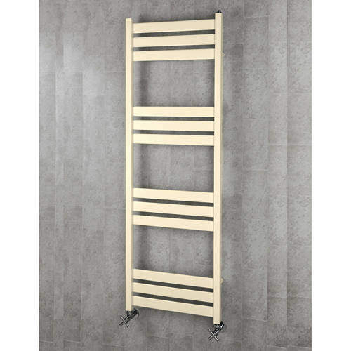 Colour Heated Towel Rail & Wall Brackets 1500x500 (Oyster White).