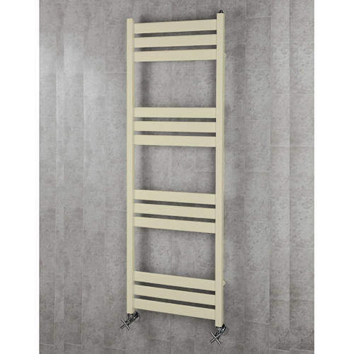 Colour Heated Towel Rail & Wall Brackets 1500x500 (Light Ivory).