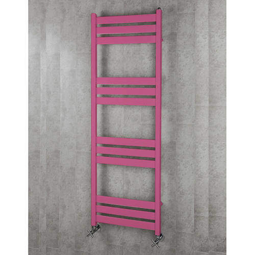 Colour Heated Towel Rail & Wall Brackets 1500x500 (Heather Violet).