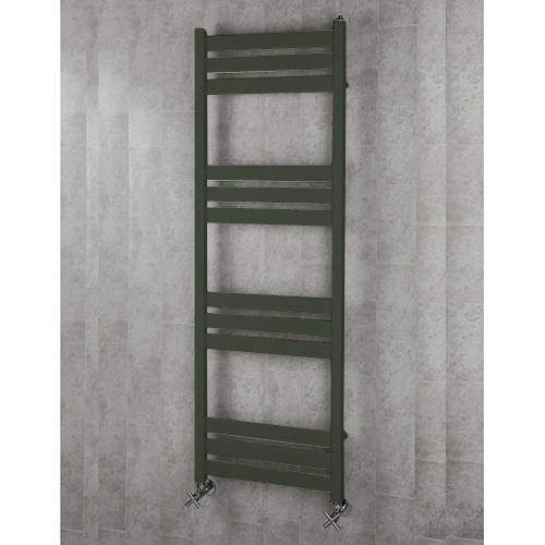 Colour Heated Towel Rail & Wall Brackets 1500x500 (Signal Black).