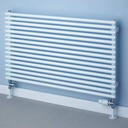 Colour Chaucer Single Horizontal Radiator 402x1220mm (White).