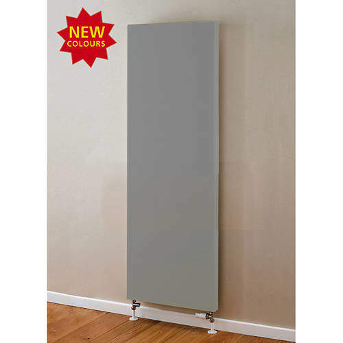 Colour Faraday Vertical Radiator 1600x600mm (P+, Window Grey, 6633 BTUs).