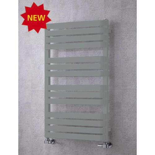 Colour Heated Towel Rail & Wall Brackets 1110x500 (Traffic Grey A).