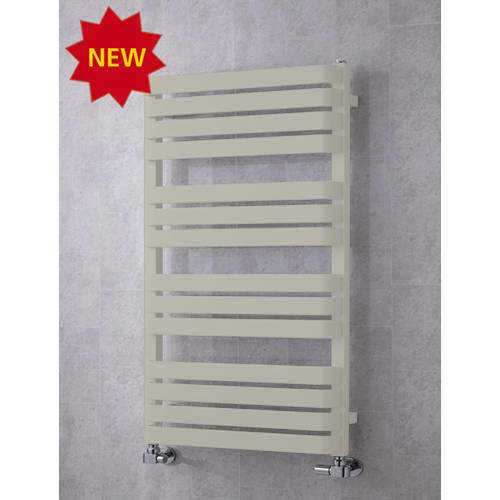 Colour Heated Towel Rail & Wall Brackets 1110x500 (Silk Grey).