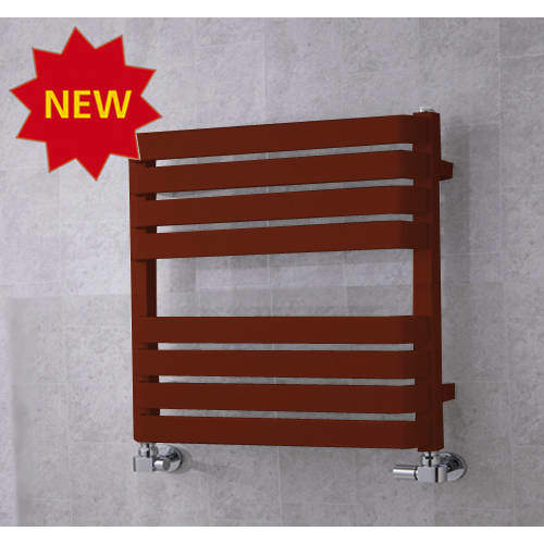 Colour Heated Towel Rail & Wall Brackets 655x500 (Purple Red).