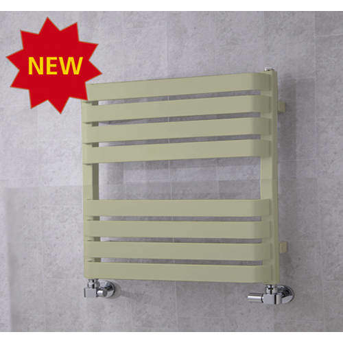 Colour Heated Towel Rail & Wall Brackets 655x500 (Pebble Grey).