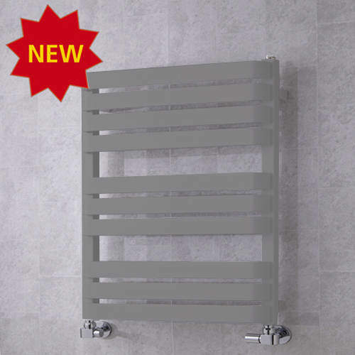 Colour Heated Towel Rail & Wall Brackets 785x500 (Window Grey).