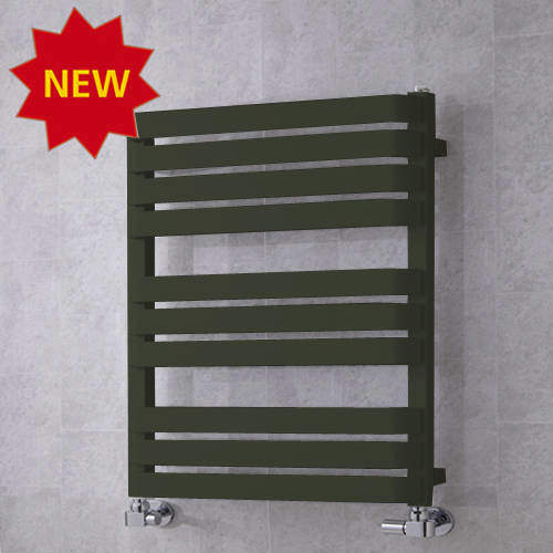 Colour Heated Towel Rail & Wall Brackets 785x500 (Signal Black).