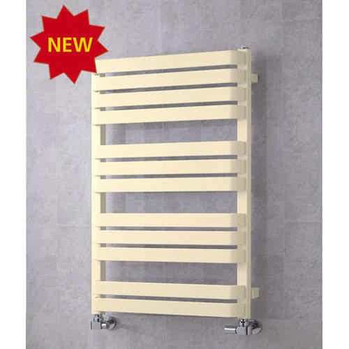 Colour Heated Towel Rail & Wall Brackets 915x500 (Oyster White).