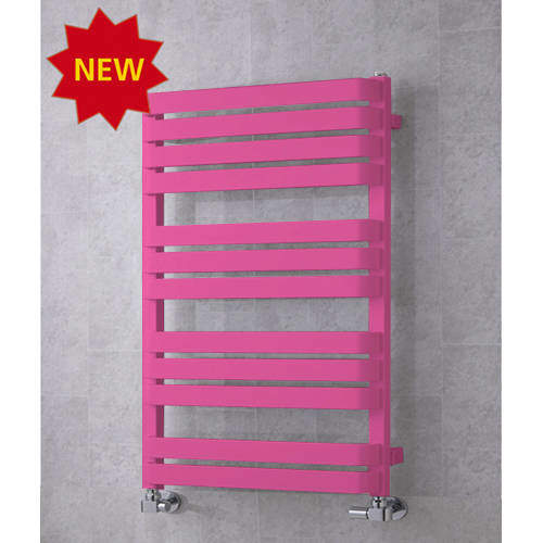 Colour Heated Towel Rail & Wall Brackets 915x500 (Heather Violet).