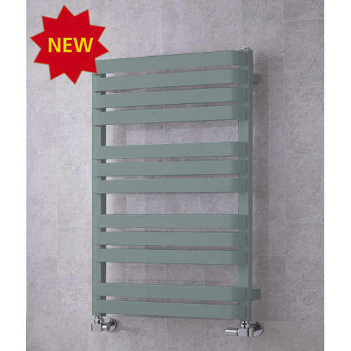 Colour Heated Towel Rail & Wall Brackets 915x500 (Traffic Grey A).