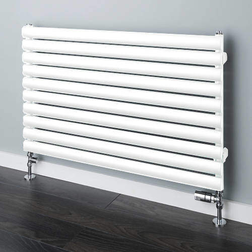 Colour Tallis Horizontal Radiator 420x1220mm (White, 1965 BTUs).