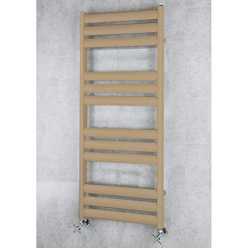 Colour Heated Ladder Rail & Wall Brackets 1060x500 (Grey Beige).