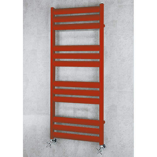 Colour Heated Ladder Rail & Wall Brackets 1060x500 (Flame Red).