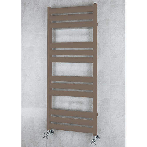 Colour Heated Ladder Rail & Wall Brackets 1060x500 (Pale Brown).