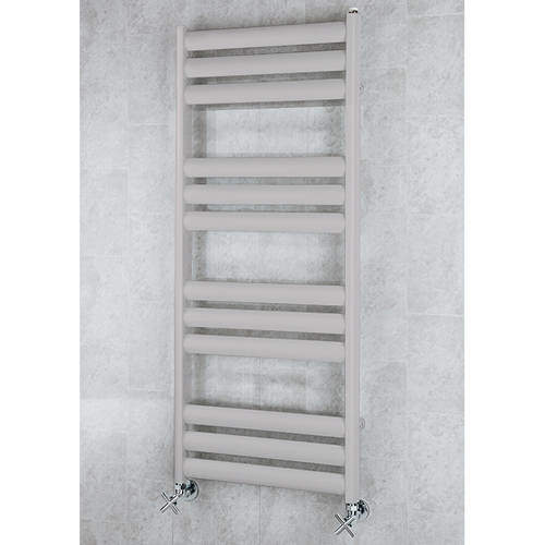 Colour Heated Ladder Rail & Wall Brackets 1060x500 (White Alumin).