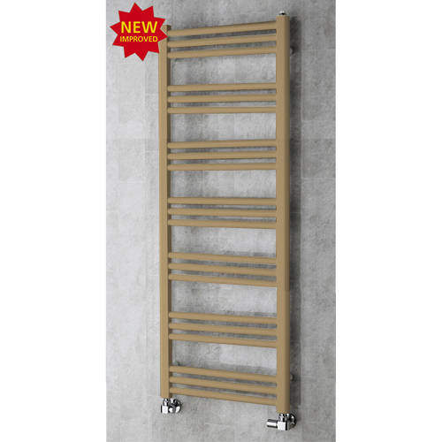 Colour Heated Ladder Rail & Wall Brackets 1374x500 (Grey Beige).