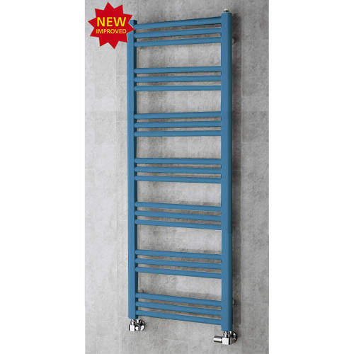 Colour Heated Ladder Rail & Wall Brackets 1374x500 (Pastel Blue).