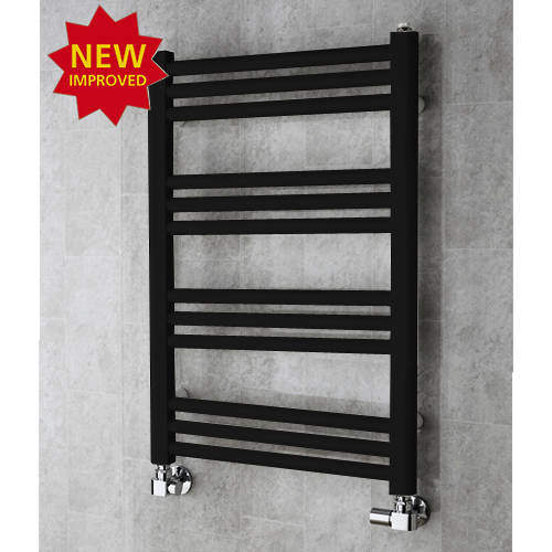 Colour Heated Ladder Rail & Wall Brackets 759x500 (Jet Black).