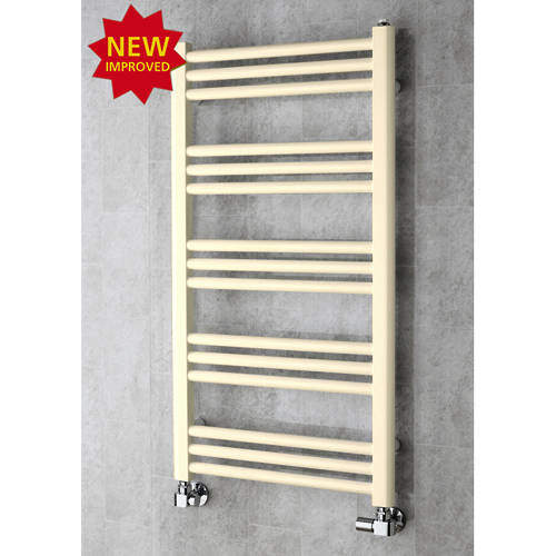 Colour Heated Ladder Rail & Wall Brackets 964x500 (Oyster White).