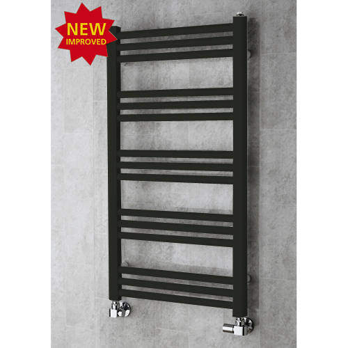 Colour Heated Ladder Rail & Wall Brackets 964x500 (Signal Black).