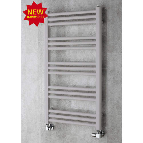 Colour Heated Ladder Rail & Wall Brackets 964x500 (White Aluminium).