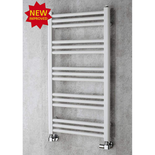 Colour Heated Ladder Rail & Wall Brackets 964x500 (White).