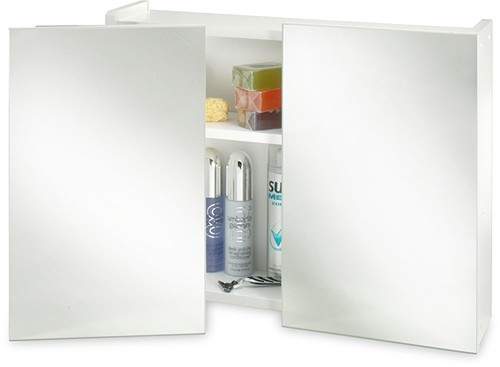 Croydex Cabinets Mirror Bathroom Cabinet. 2 Swivel Doors. 600x470x160mm.