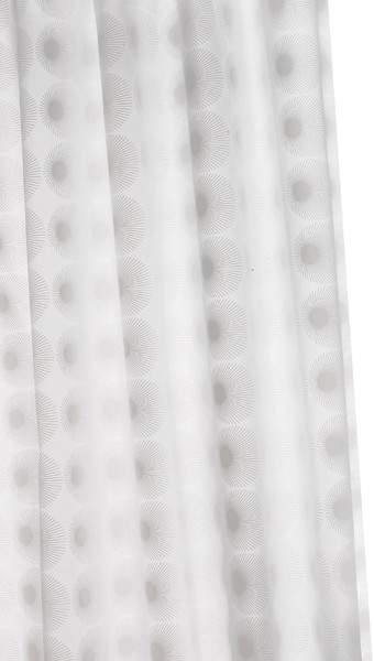 Croydex Textile Hygiene Shower Curtain & Rings (Glow, 1800mm).
