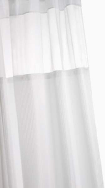 Croydex PVC Shower Curtain & Rings (Modesty Storage, 1800mm).