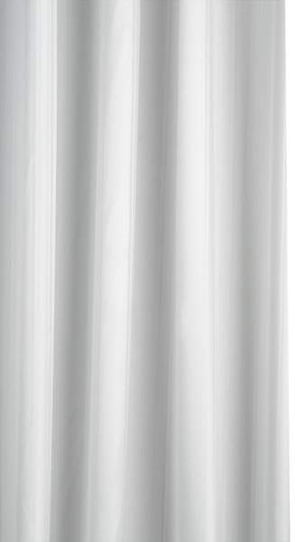 Croydex Textile Pro Shower Curtain & Rings (White, 2100x1800 mm).