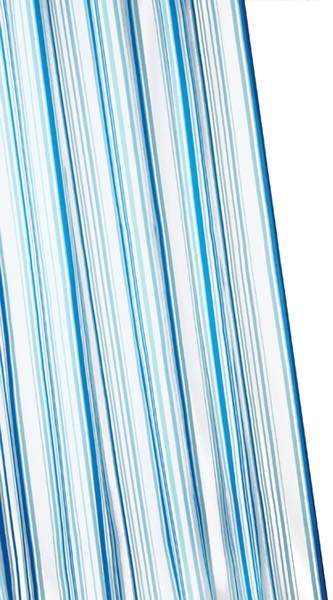 Croydex EVA Shower Curtain & Rings (Coastal Stripe, 1800mm).