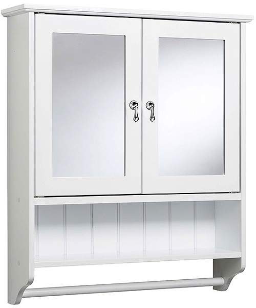 Croydex Cabinets Ribble Double Mirror Bathroom Cabinet.  630x550x140mm.