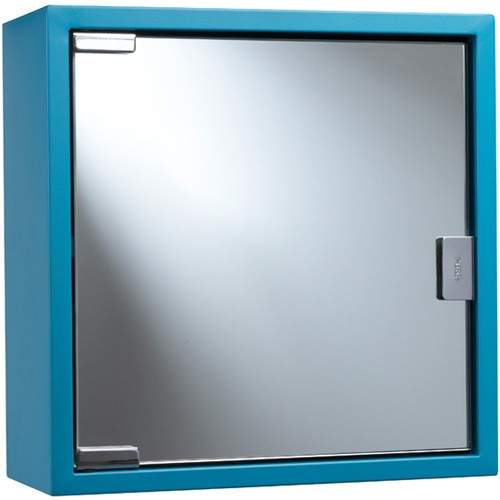 Croydex Cabinets Blue Mirror Bathroom Cabinet. 300x300x120mm.